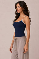 Contrast Binding Cami Top — view 4