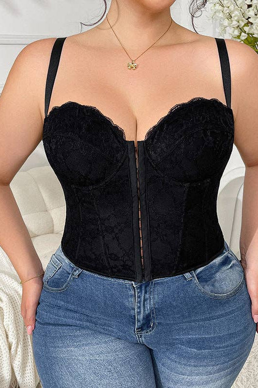 1XL / Black [With Underwire, No Padding]
