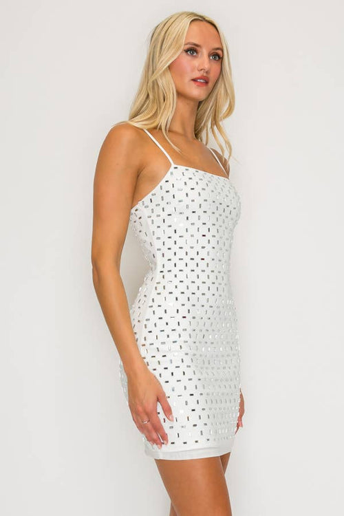 Rhinestone Embellished Mini — view 4