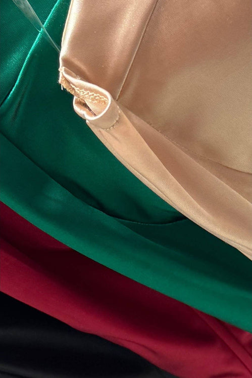 Plus Size Satin Lace Up Back Corset Top