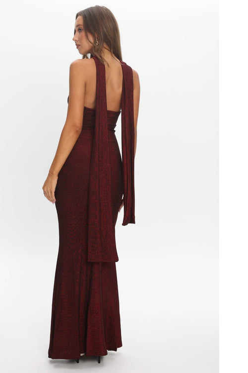 Twisted Halter Maxi Dress - view 3