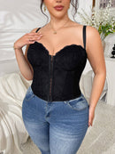 Sexy Lace Corset Top for Plus Size Women — view 3