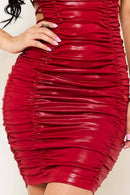 Foil Criss-Cross Ladder Side Mini Dress — view 6