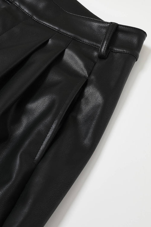 Monique PU Pleated Pants — view 5