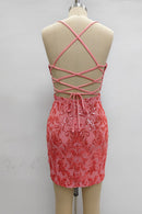 Iridescent Sequin Corset Mini Dress, view 3