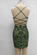 Iridescent Sequin Corset Mini Dress, view 10