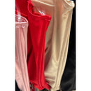 Plus Size Satin Lace Up Back Corset Top — view 3