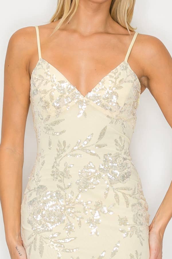 Sequin Floral Butterfly Mini