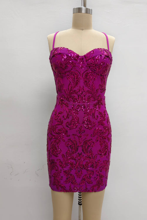 Iridescent Sequin Corset Mini Dress, view 6