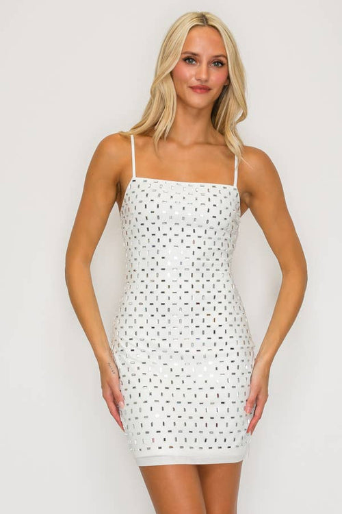 Rhinestone Embellished Mini