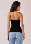 Babydoll Lace Trimmed Camisole with Baby Buttons — view 11