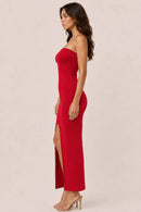 Front Slit Tube Maxi Dress — view 3