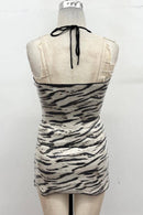 Sequin Zebra Halter Top - view 6