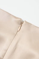 Cowl Neck Satin Chiffon Maxi Dress — view 4
