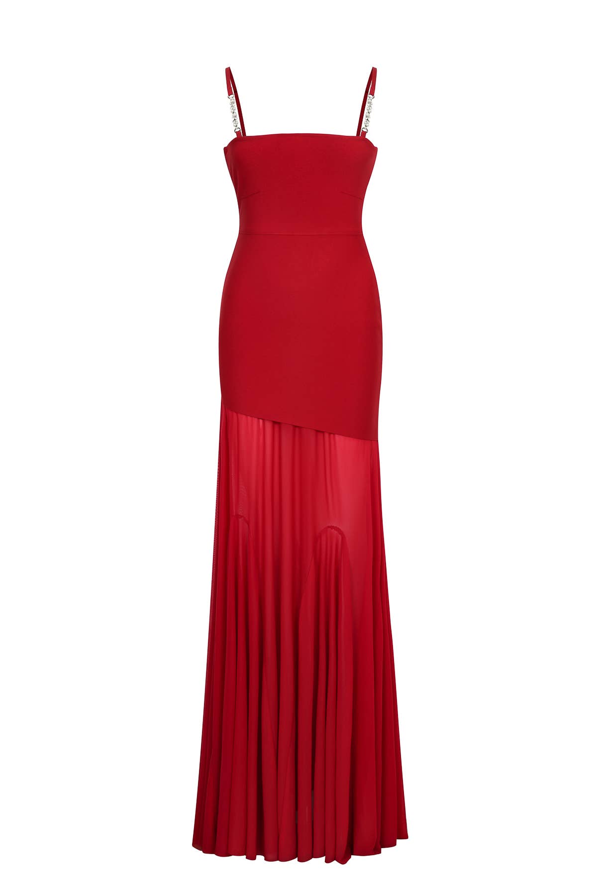 Bandage Mesh Mix Gown