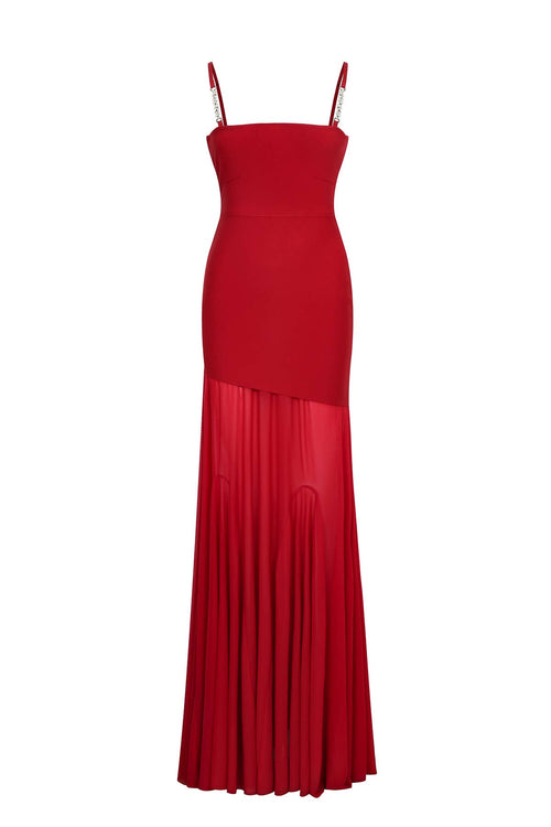 Bandage Mesh Mix Gown