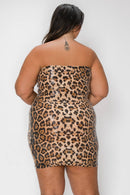 Sequin Animal Print Mini Tube Dress — view 2