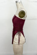 Side Ruched Asymmetrical Tube Top - view 3