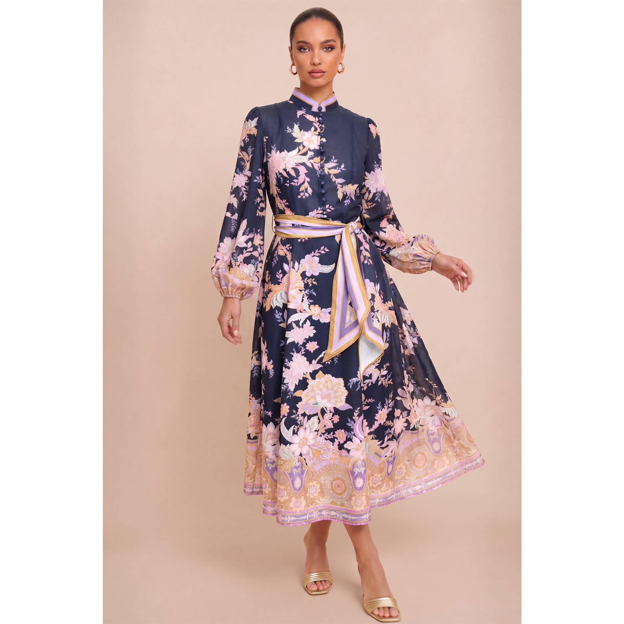 Paisley Affair Midi Dress