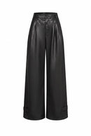 Monique PU Pleated Pants