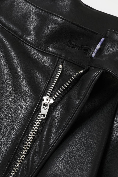 Monique PU Pleated Pants — view 6
