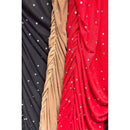 Plus Size Rhinestone Studded Mesh Mock Neck Bodycon Midi Dress — view 3
