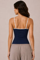 Contrast Binding Cami Top — view 5