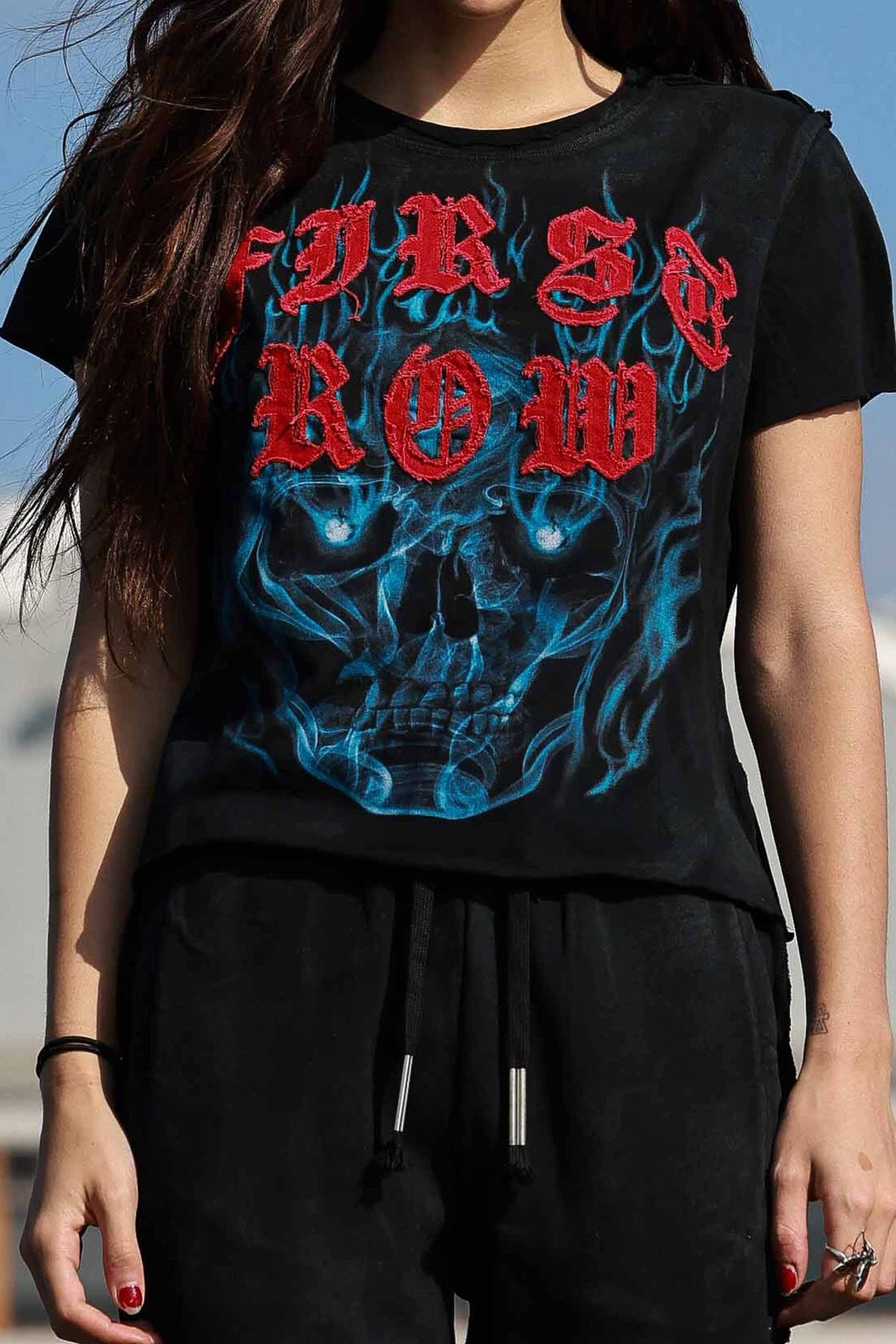 Wake Up And Be Fierce Flame Applique Tee
