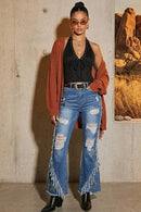 Suede Lace-Up Halter Corset Top - view 4