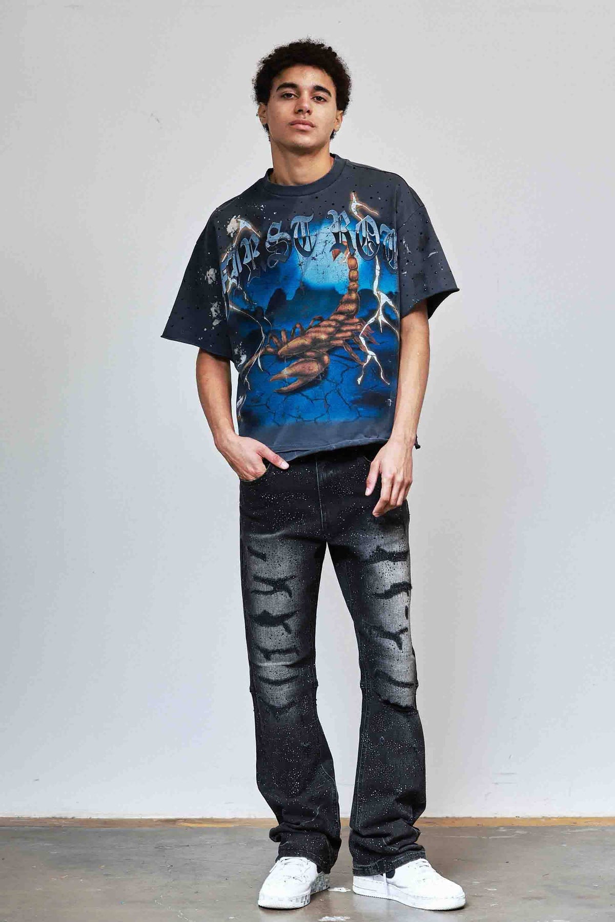 Be Fierce Thunder Scorpion Cropped Tee — view 7