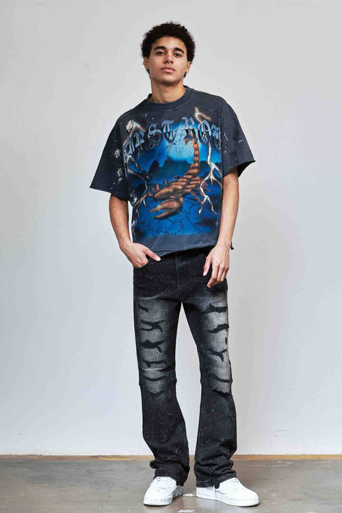 Be Fierce Thunder Scorpion Cropped Tee — view 7