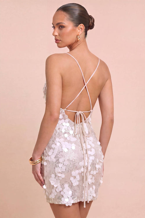 Sequin Mesh Mini Dress - view 2