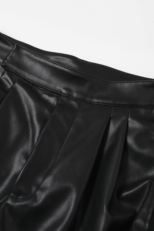 Monique PU Pleated Pants — view 4