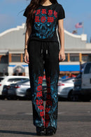 Wake Up and Be Fierce Flame Applique Tee - view 5