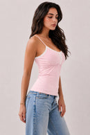 Babydoll Lace Trimmed Camisole with Baby Buttons — view 13