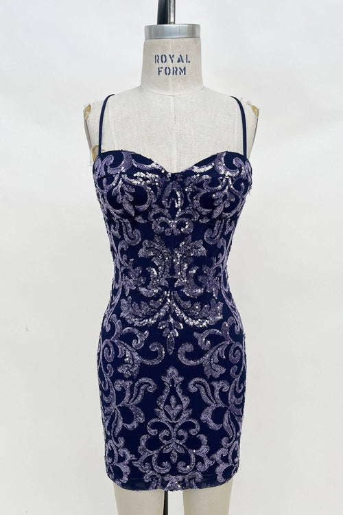 Iridescent Sequin Corset Mini Dress, view 2