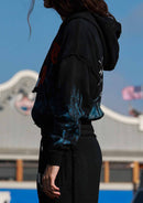 Wake Up and Be Fierce Flame Applique Hoodie — view 2