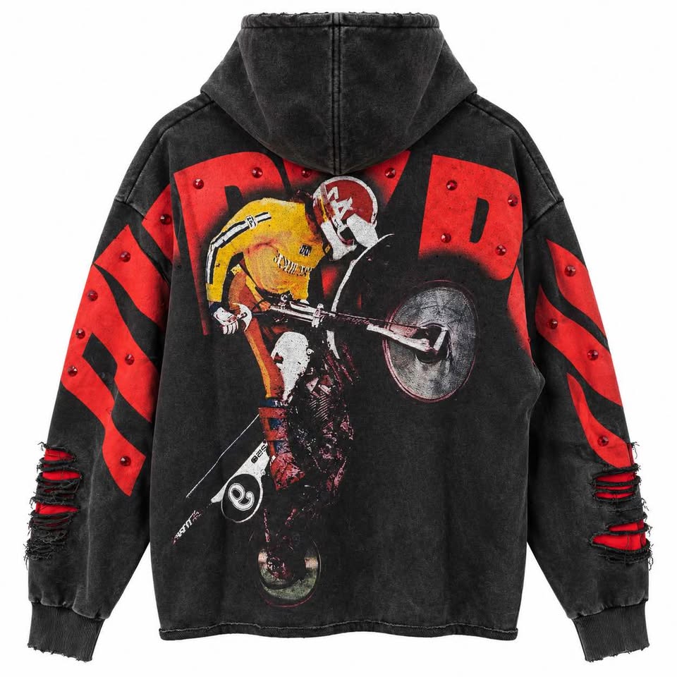 Fly By Pop Motorbike Hoodie - view 2