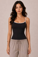 Contrast Binding Cami Top — view 3