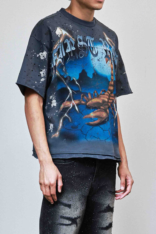Be Fierce Thunder Scorpion Cropped Tee — view 6
