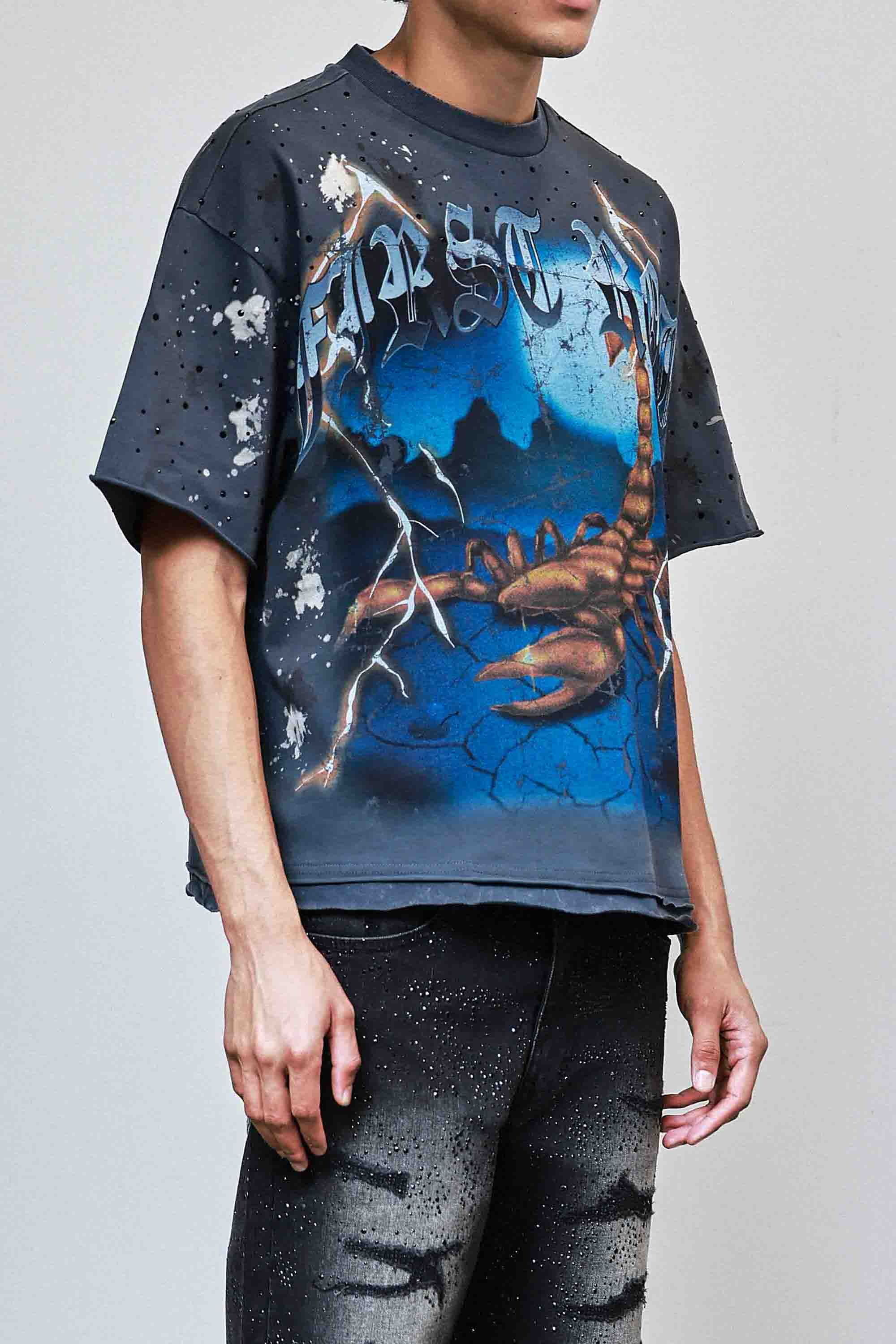 Be Fierce Thunder Scorpion Cropped Tee — view 10