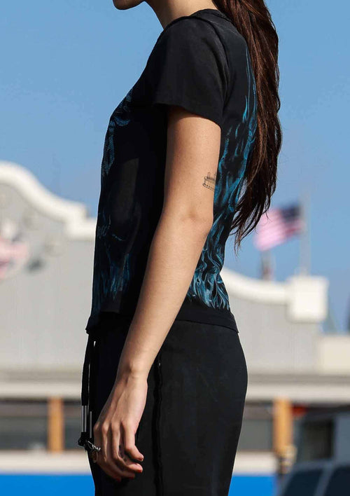 Wake Up and Be Fierce Flame Tee — view 3