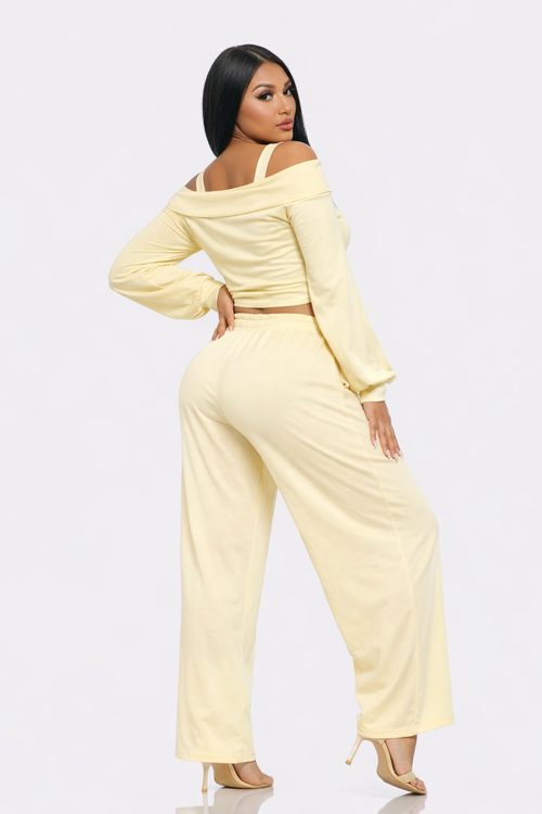 Off Shoulder Pants Set — view 6
