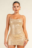 Mesh Sequin Pearl Dress — view 2
