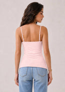 Babydoll Lace Trimmed Camisole with Baby Buttons — view 14