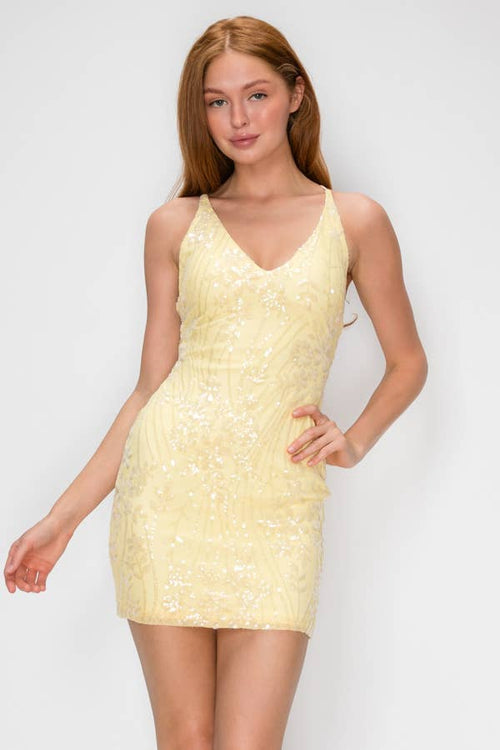 Glimmering Vine Sequin Mini