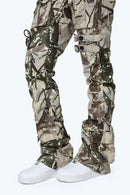 Smoke Rise High Rise Side Pinched Stacked Pants - Olive Hunting Camo - view 5