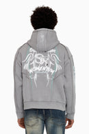 Smoke Rise Airbrush Momentum Hoodie - Frost Grey - view 3