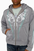 Smoke Rise Airbrush Momentum Hoodie - Frost Grey - view 7