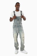 Smoke Rise Blessed With Faith Carpenter Overall - Bergamo Blue - view 4